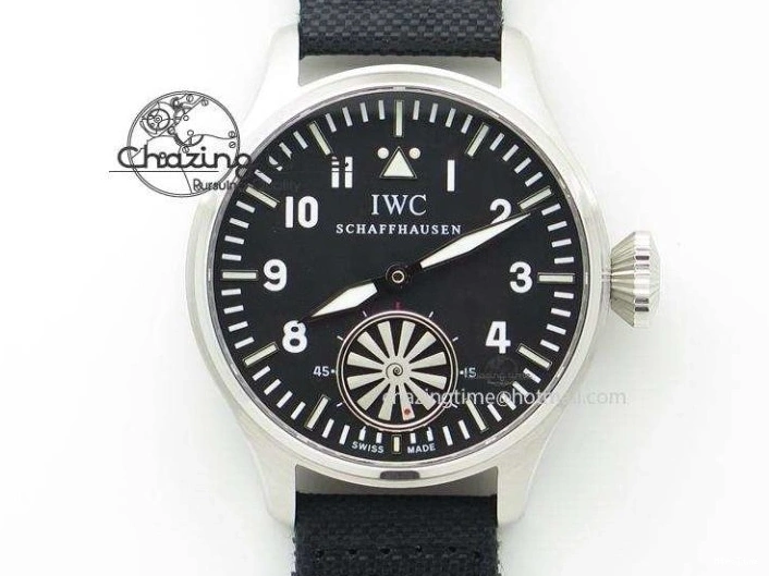 MIROTIME 0116 Supportive Big Pilot IW501008 “Boutique London” SS ZF Best Edition Blue Dial on Blue Leather Strap A 7106